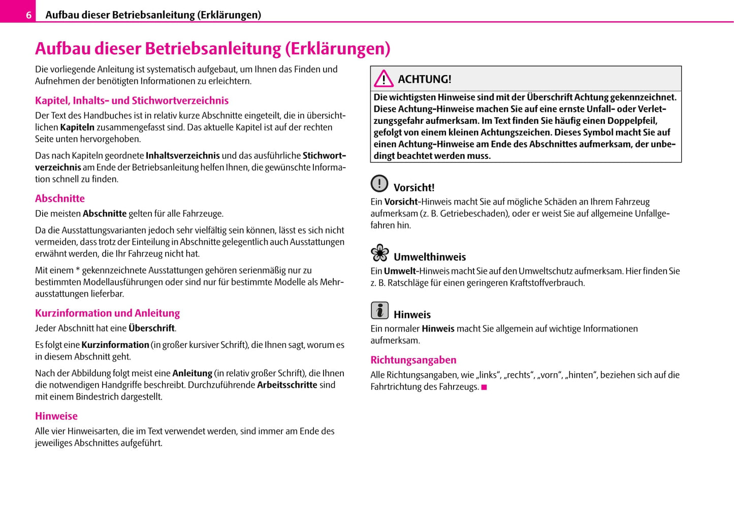 2006-2008 Skoda Superb Bedienungsanleitung | Deutsch