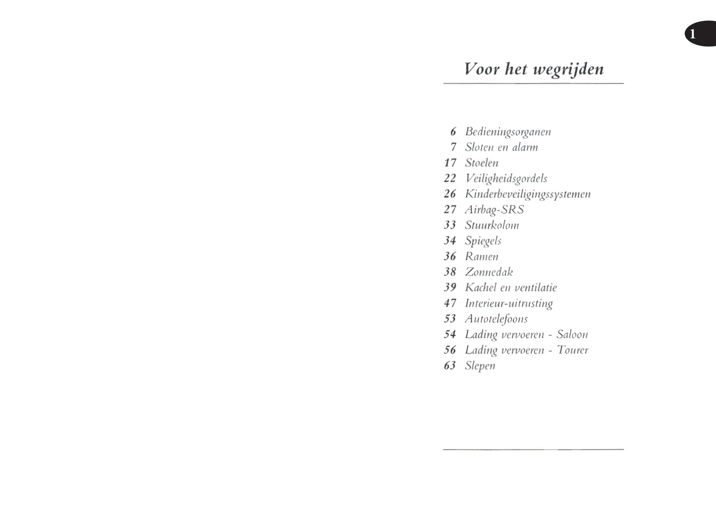 2001-2004 MG ZT Owner's Manual | Dutch