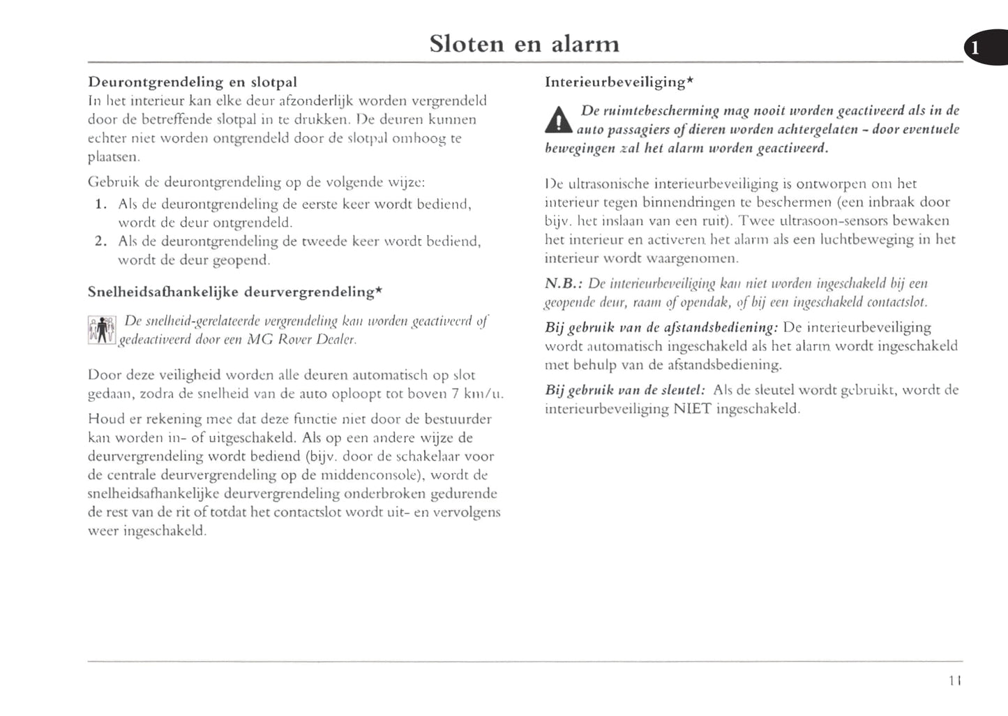2001-2004 MG ZT Owner's Manual | Dutch