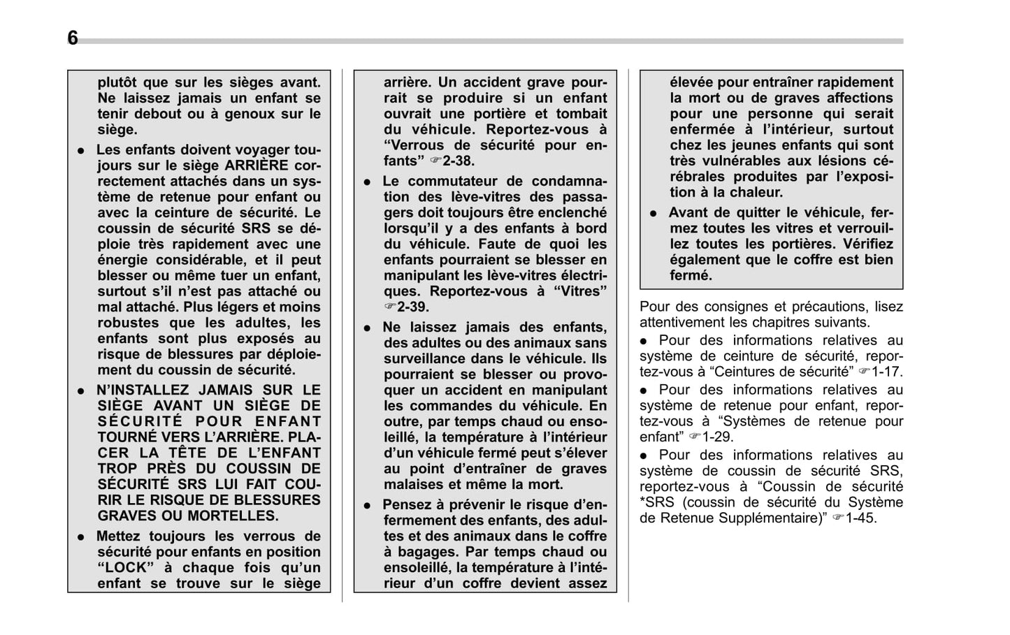 2017-2019 Subaru Legacy/Outback Manuel du propriétaire | Français