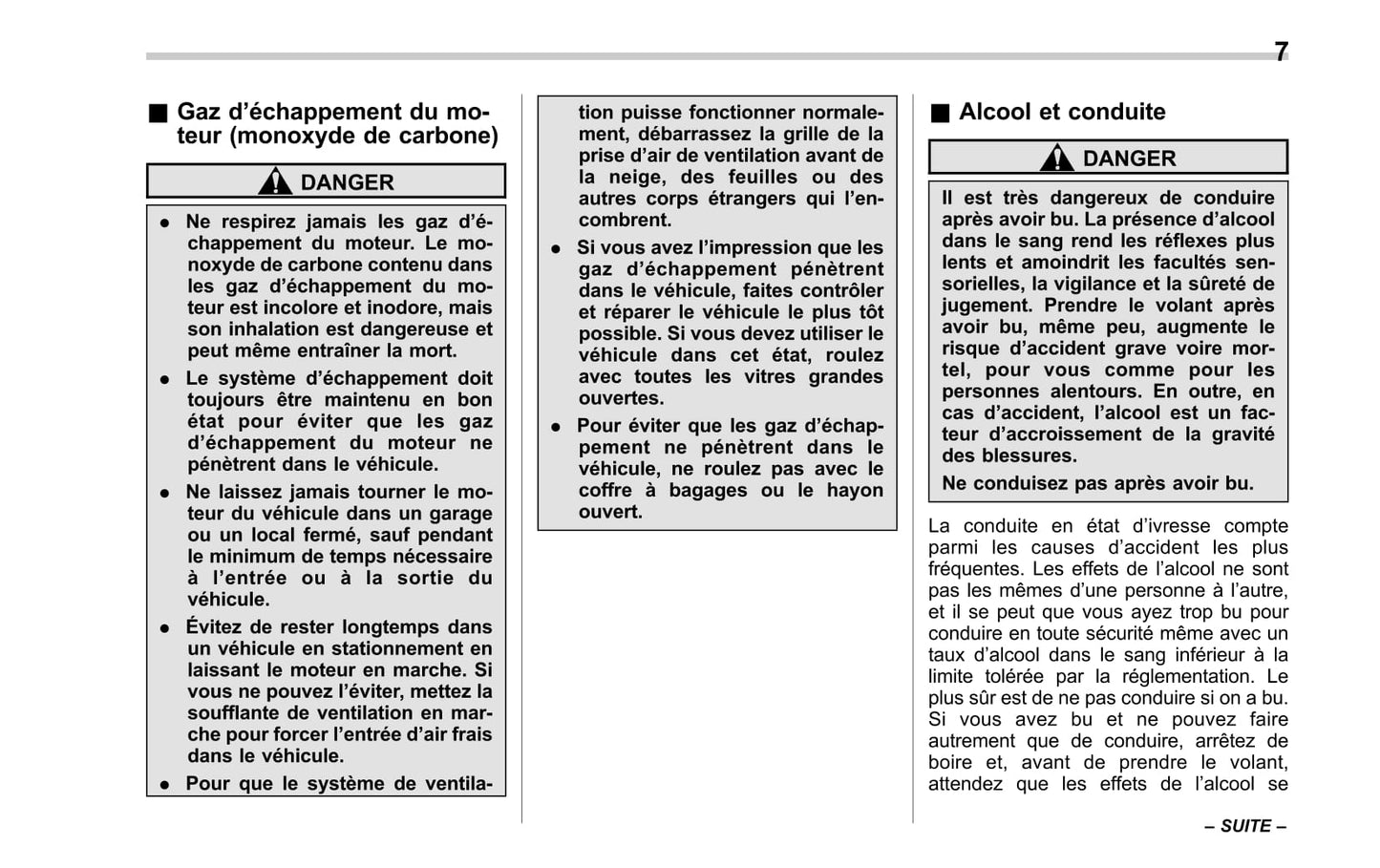 2017-2019 Subaru Legacy/Outback Manuel du propriétaire | Français