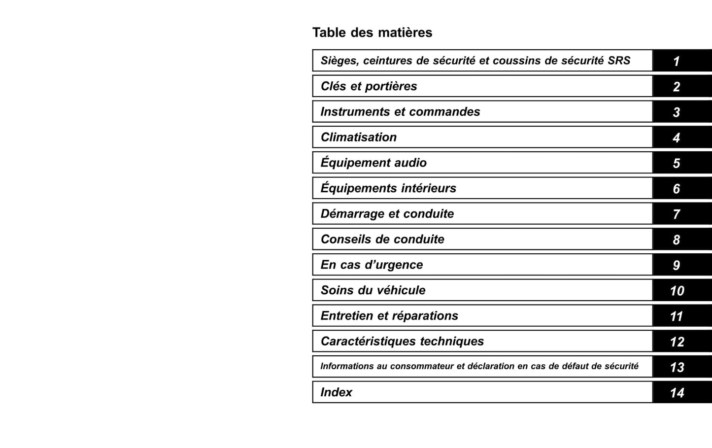 2017-2019 Subaru Legacy/Outback Manuel du propriétaire | Français