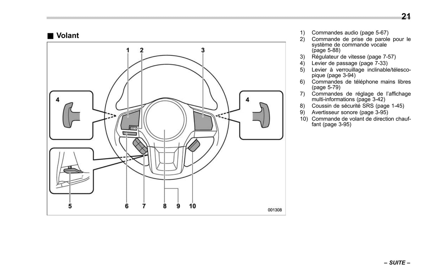 2017-2019 Subaru Legacy/Outback Manuel du propriétaire | Français