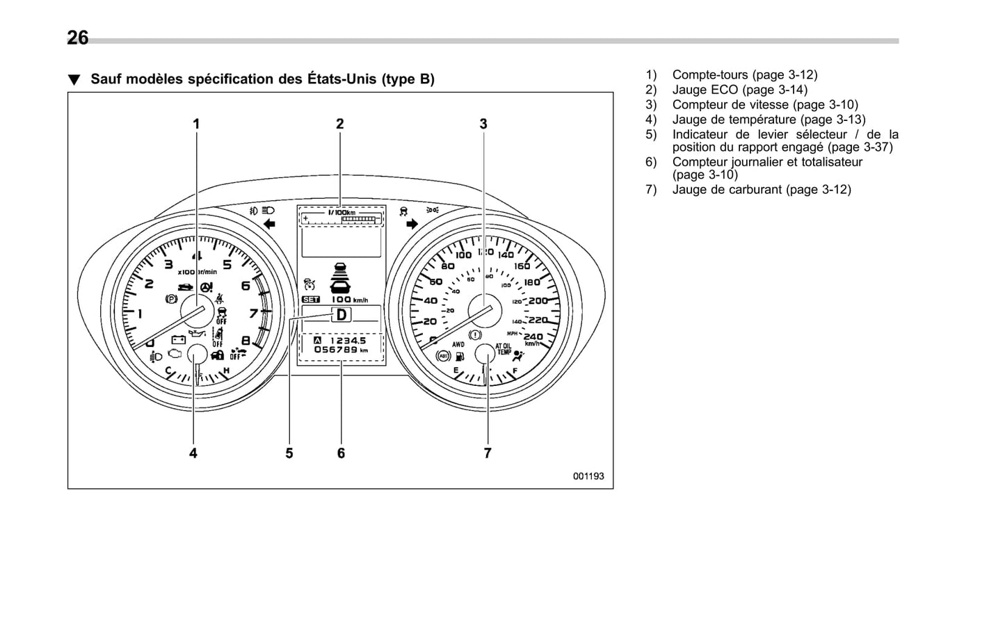 2017-2019 Subaru Legacy/Outback Manuel du propriétaire | Français