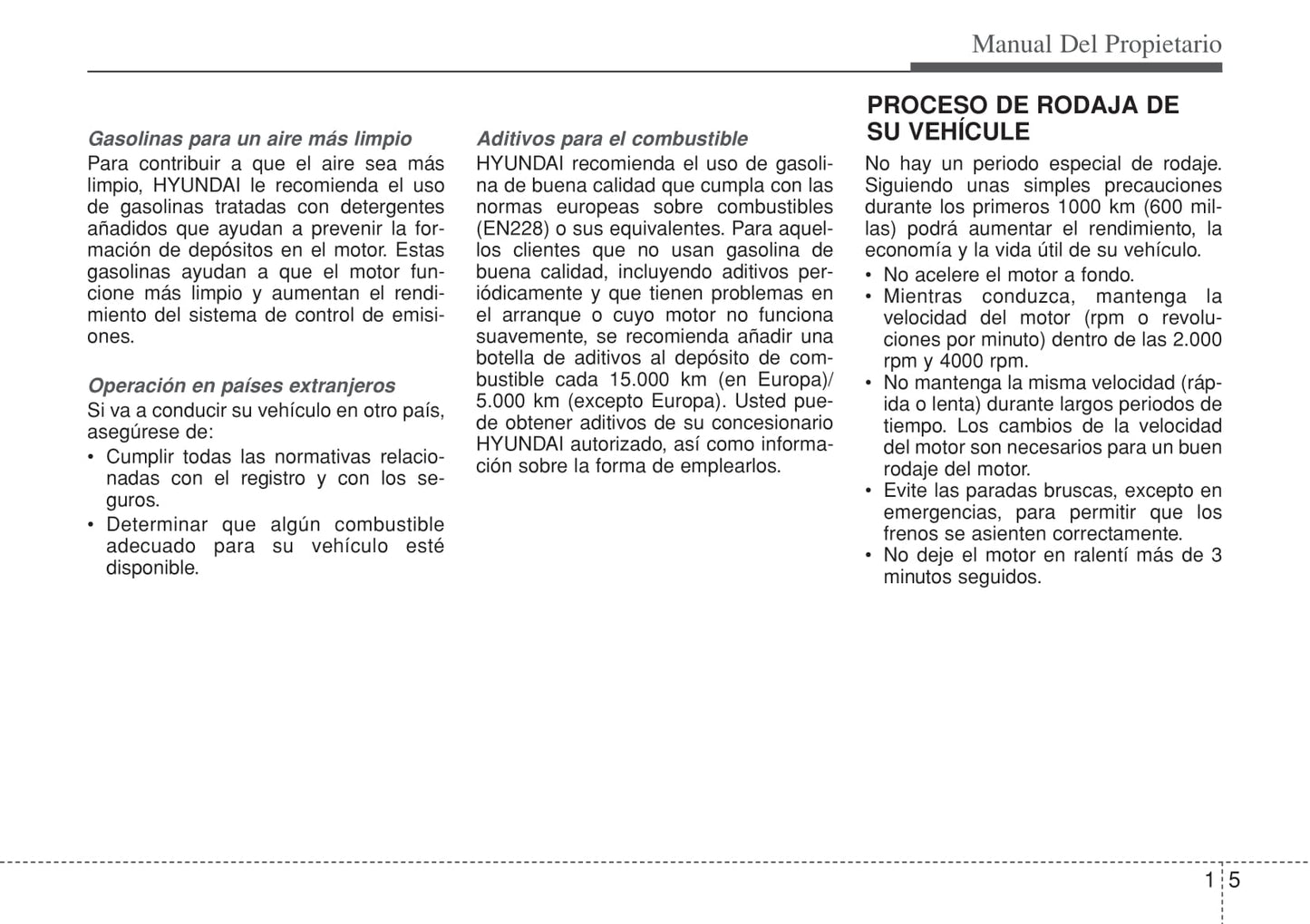 2014-2015 Hyundai i10 Owner's Manual | Spanish