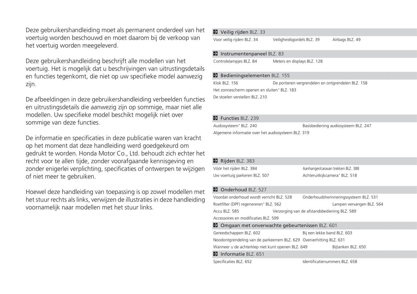 2015-2018 Honda CR-V Manuel du propriétaire | Néerlandais