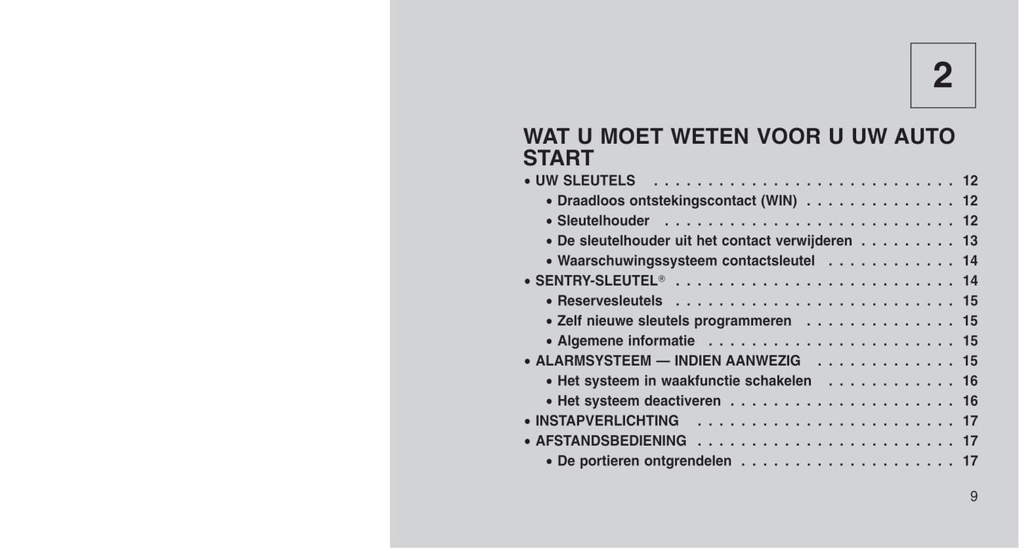 2011-2012 Jeep Grand Cherokee Owner's Manual | Dutch