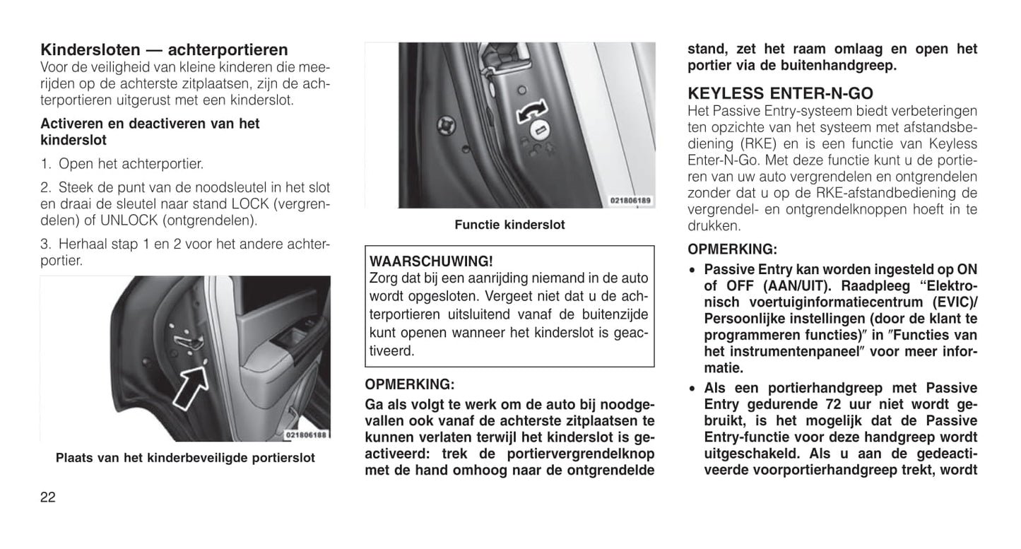 2011-2012 Jeep Grand Cherokee Owner's Manual | Dutch