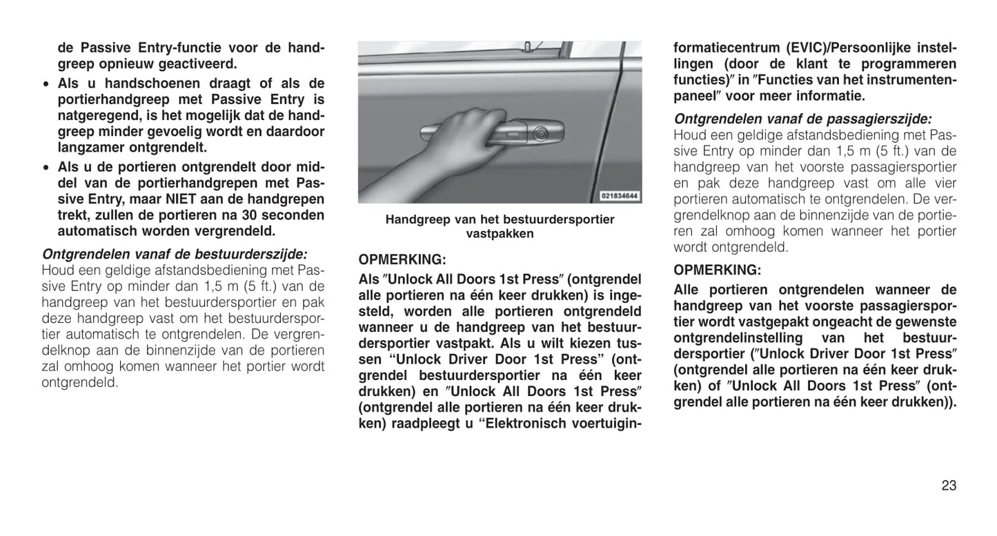 2011-2012 Jeep Grand Cherokee Owner's Manual | Dutch