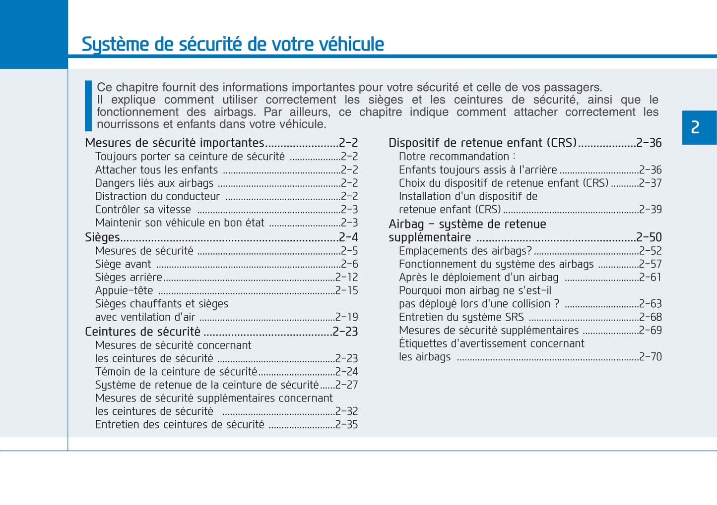 2017-2018 Hyundai i30 Owner's Manual | French