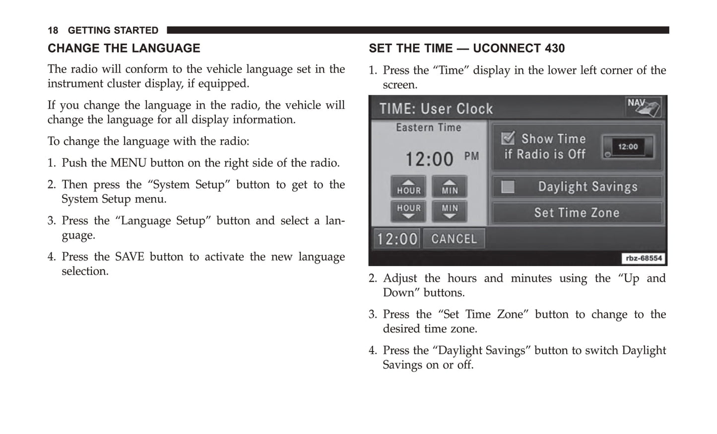 Radio 430 / 430N Supplement Owner's Manual