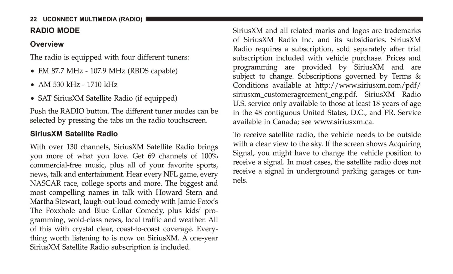 Radio 430 / 430N Supplement Owner's Manual