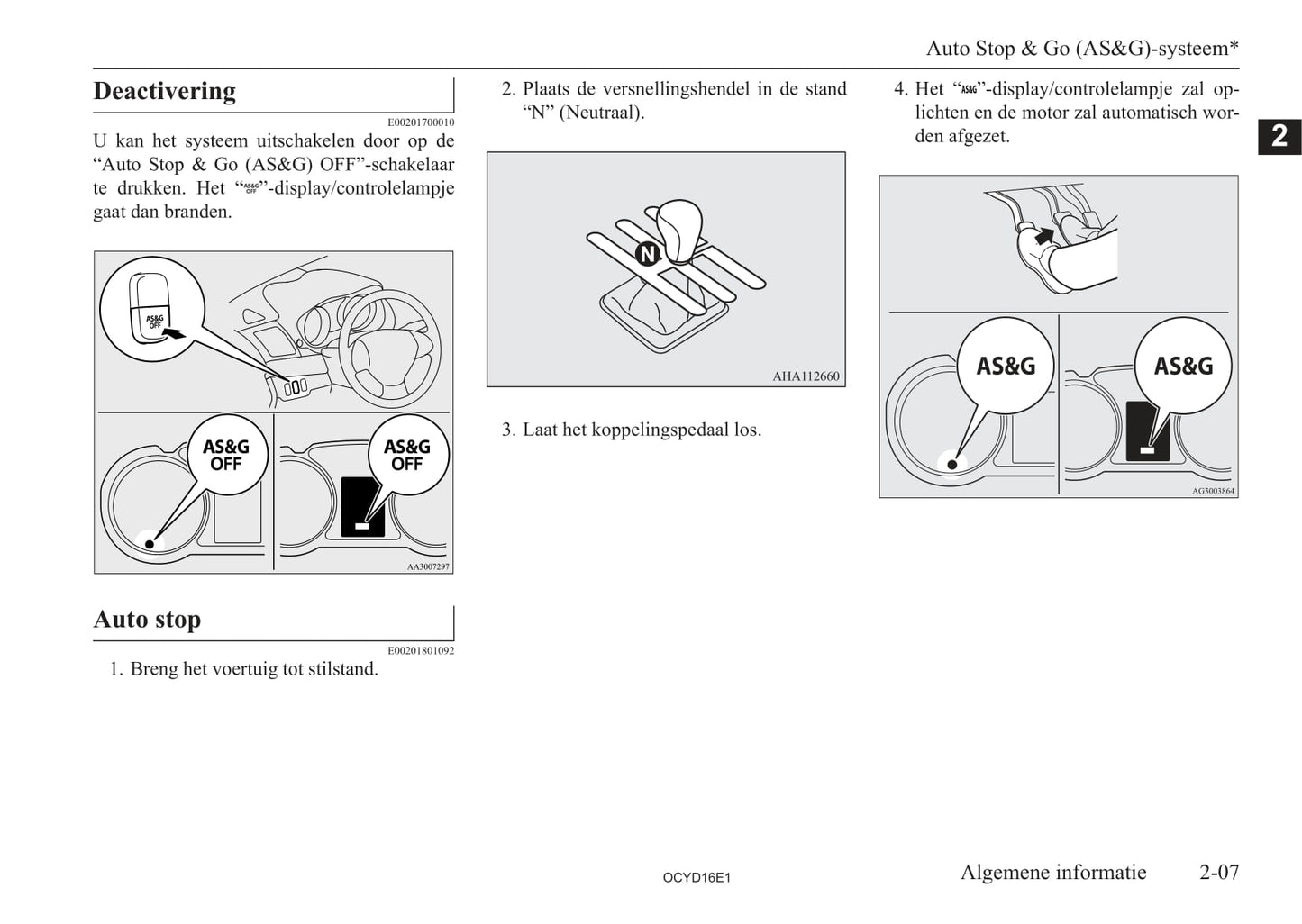 2015-2017 Mitsubishi Lancer Owner's Manual | Dutch
