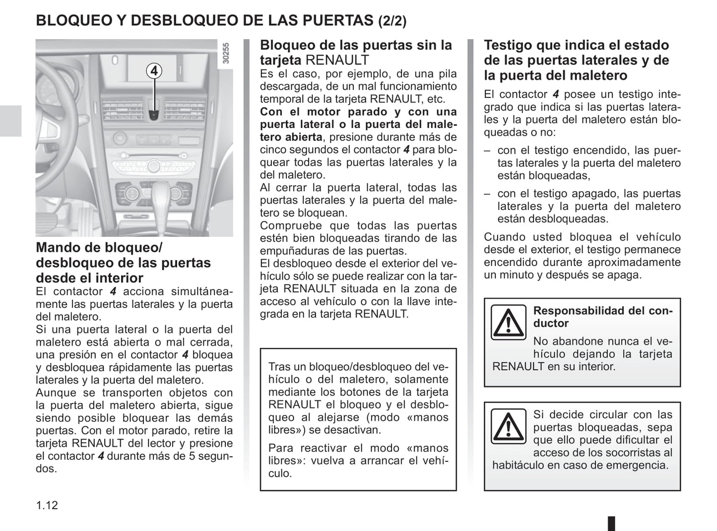 2014-2015 Renault Latitude Bedienungsanleitung | Spanisch