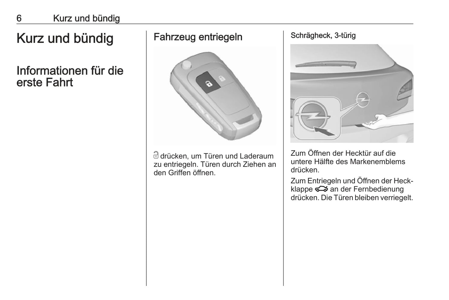 2018 Opel Astra/Astra GTC Owner's Manual | German