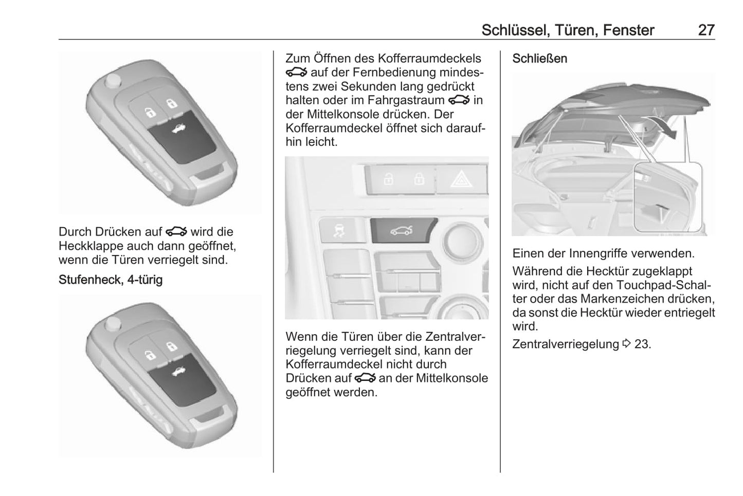2018 Opel Astra/Astra GTC Owner's Manual | German