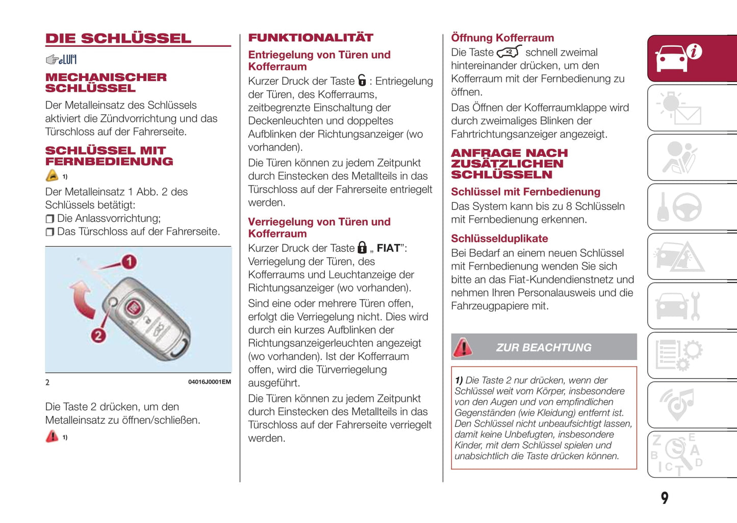 2016-2017 Fiat Tipo Gebruikershandleiding | Duits