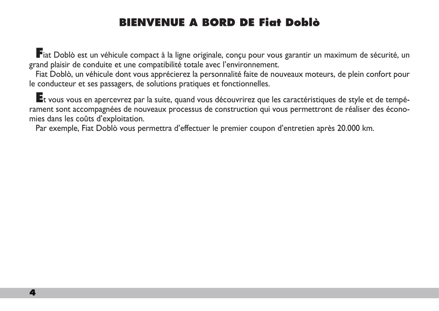 2009-2010 Fiat Doblò Gebruikershandleiding | Frans