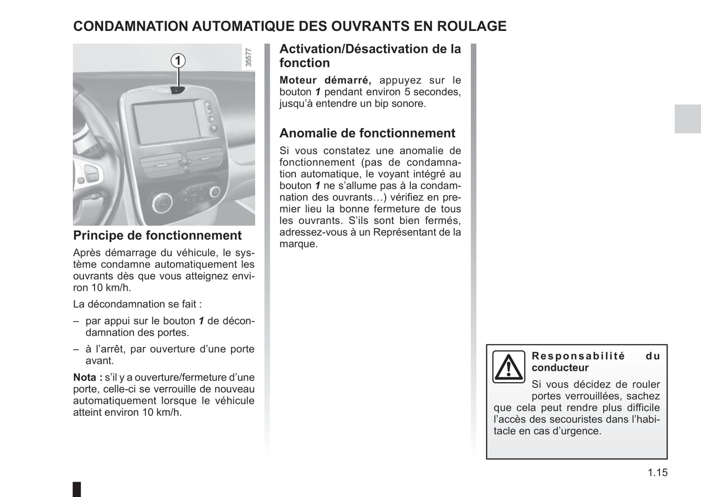 2017-2018 Renault Clio Owner's Manual | French
