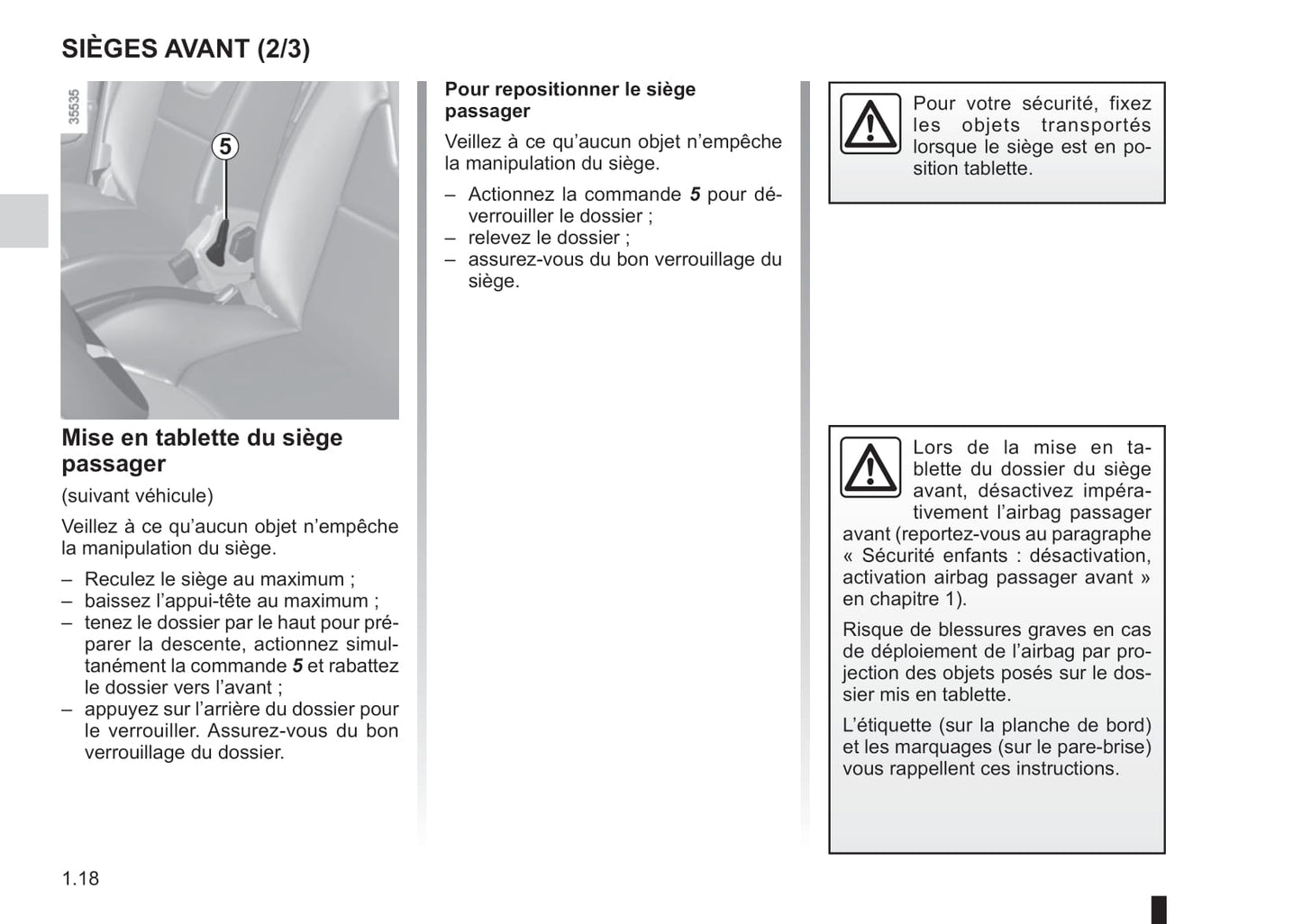 2017-2018 Renault Clio Owner's Manual | French