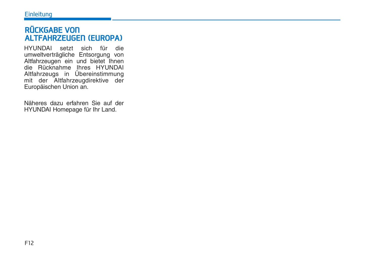 2018-2019 Hyundai i30/i30 N-Line Owner's Manual | German