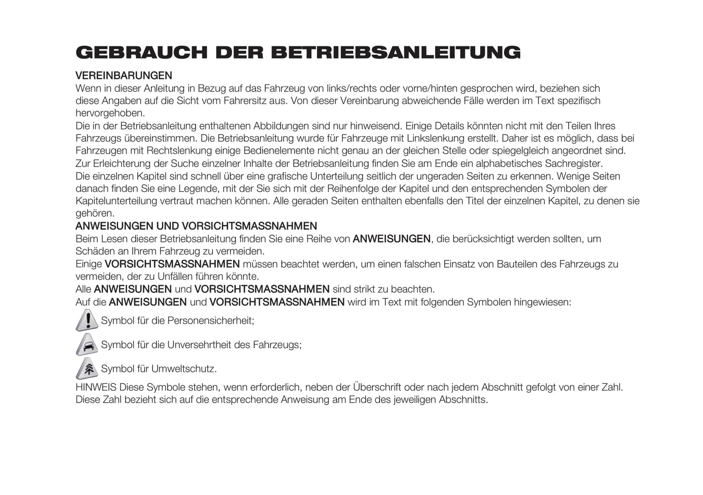 2018-2019 Fiat Ducato Base Camper Owner's Manual | German