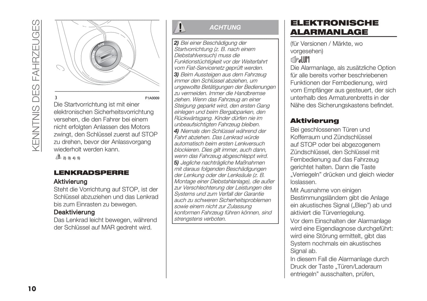 2018-2019 Fiat Ducato Base Camper Owner's Manual | German