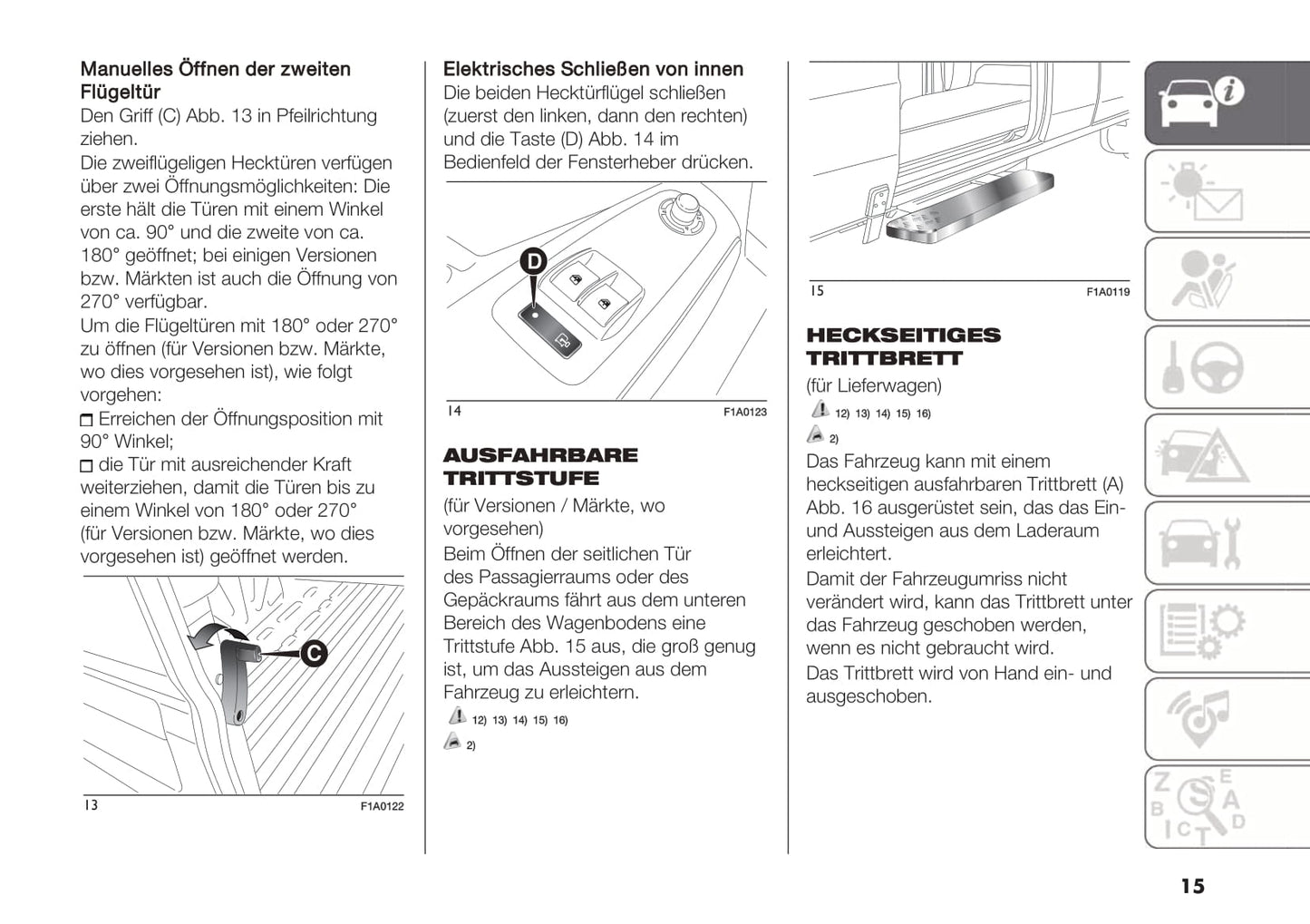 2018-2019 Fiat Ducato Base Camper Owner's Manual | German