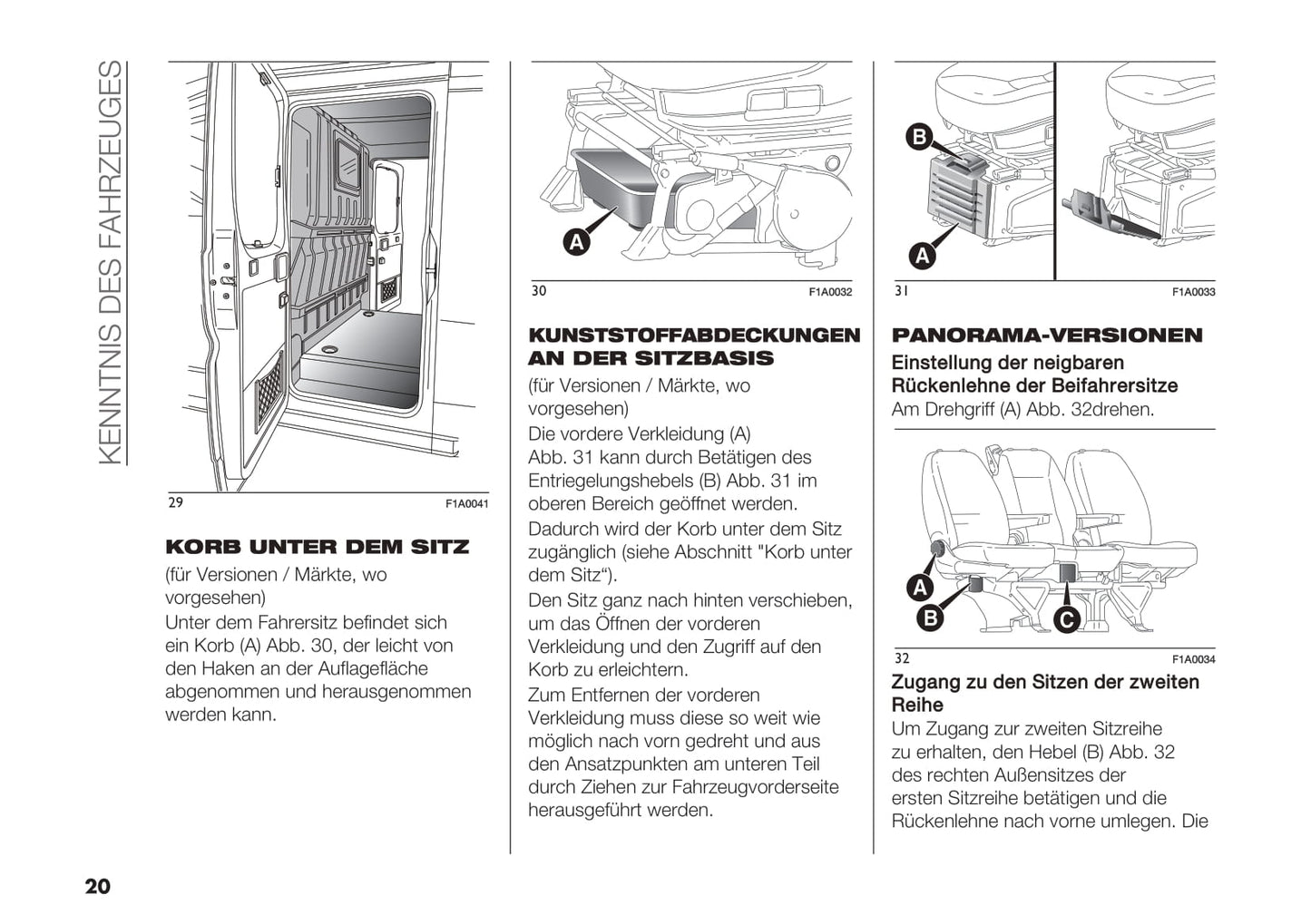 2018-2019 Fiat Ducato Base Camper Owner's Manual | German