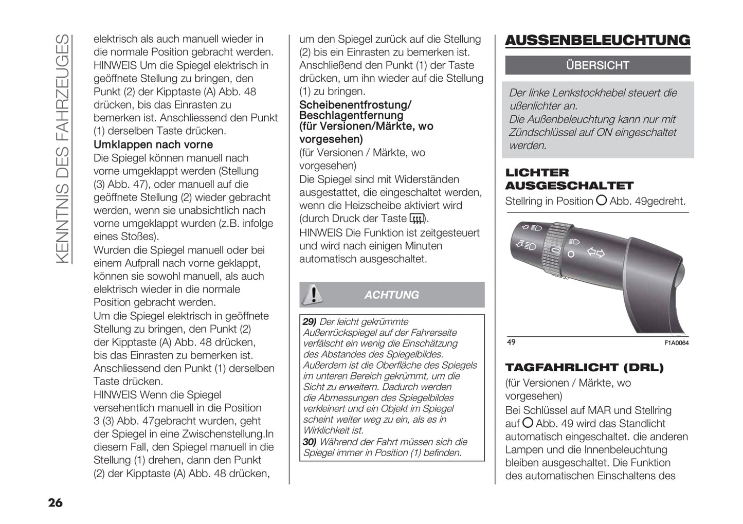 2018-2019 Fiat Ducato Base Camper Owner's Manual | German