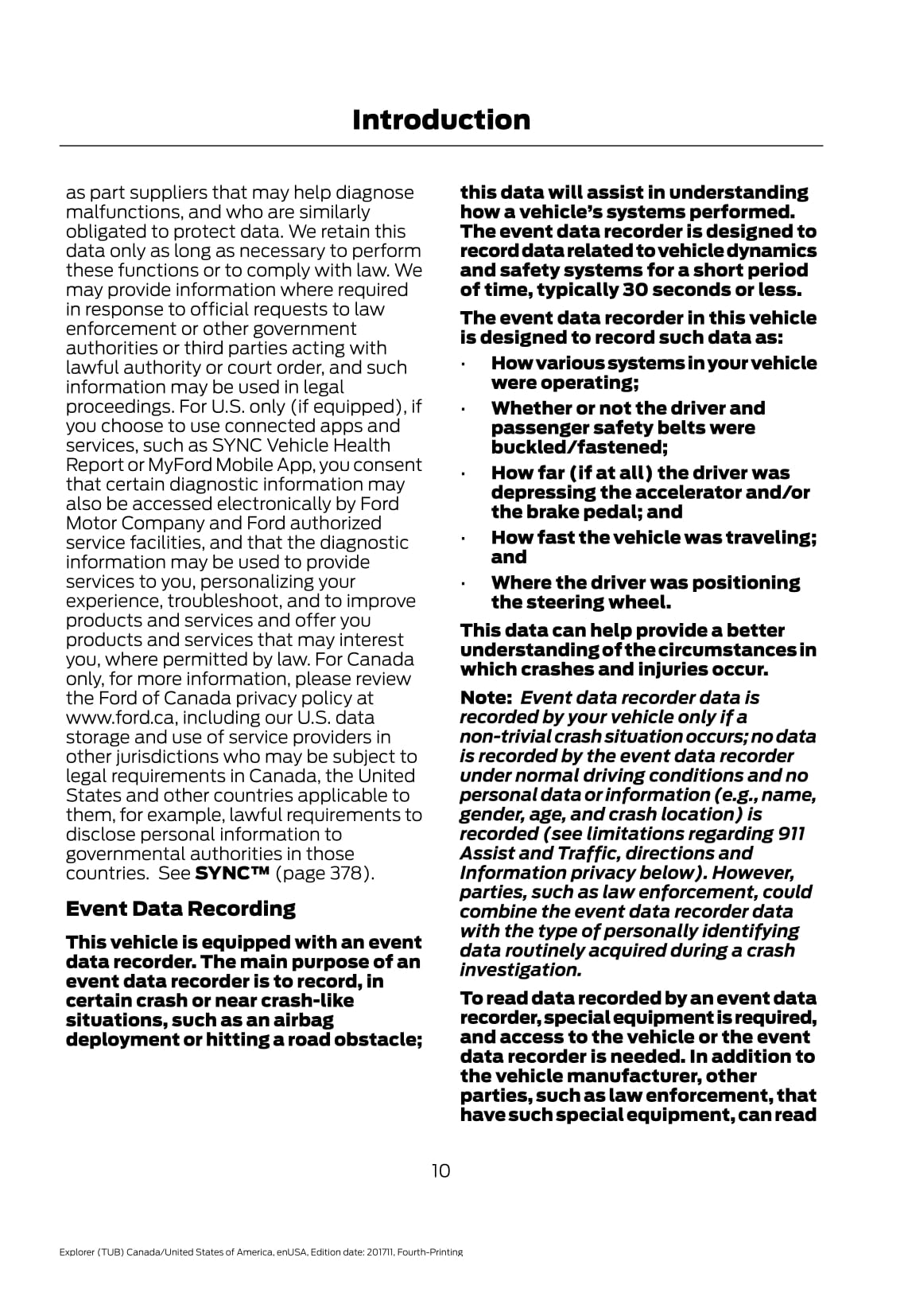 2018 Ford Explorer Owner's Manual | English