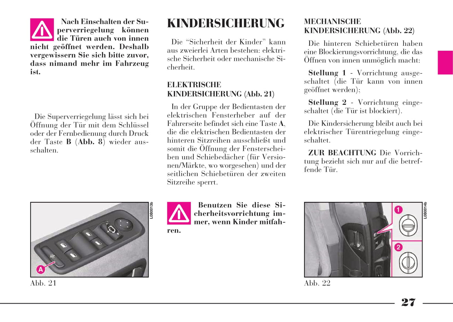 2008-2011 Lancia Phedra Gebruikershandleiding | Duits