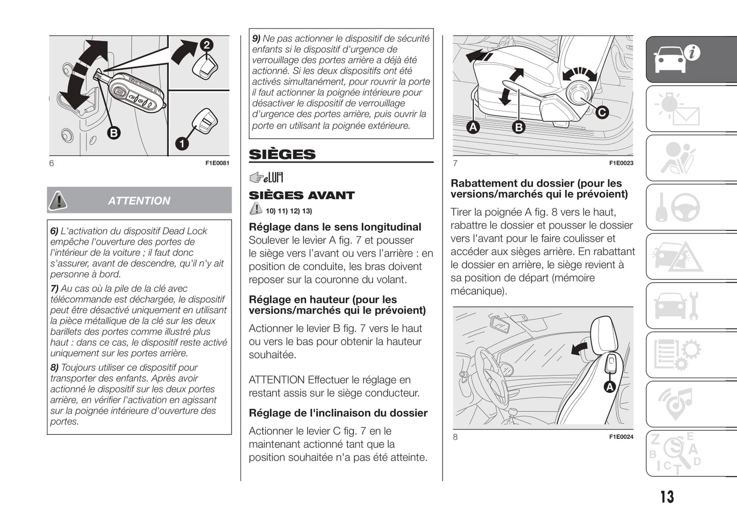 2016-2017 Fiat Punto Owner's Manual | French
