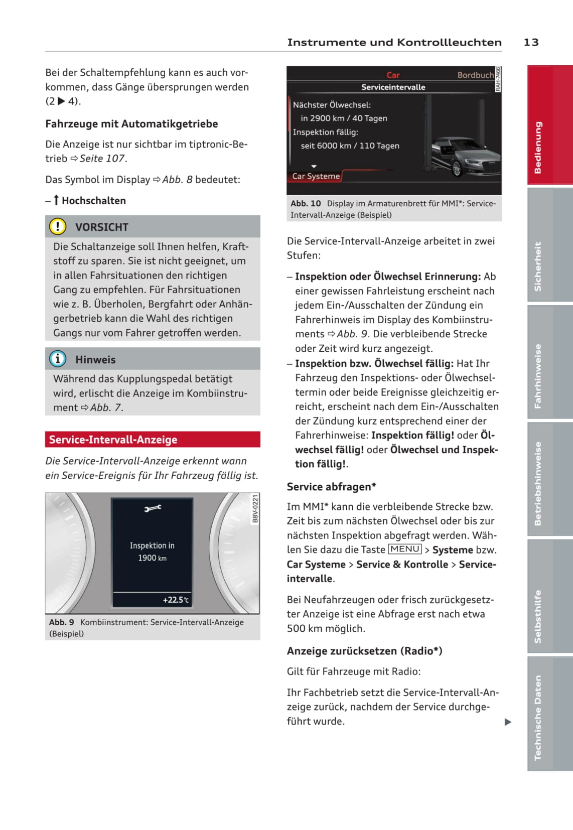 2013-2016 Audi A3 Manuel du propriétaire | Allemand