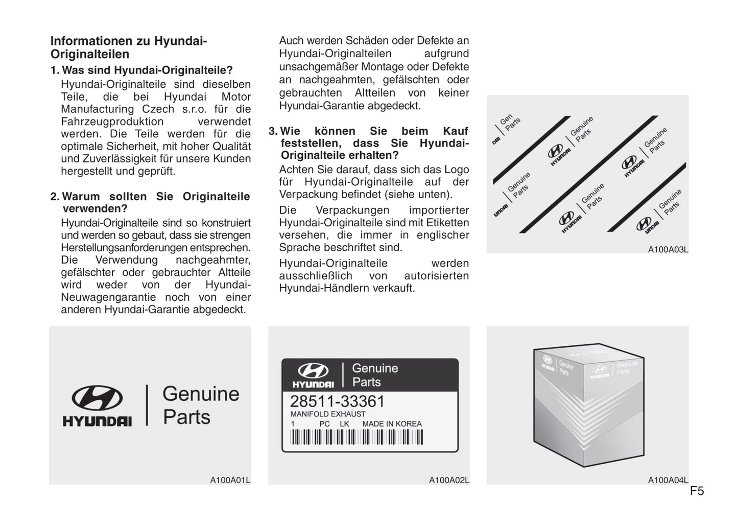 2010-2011 Hyundai i20 Owner's Manual | German