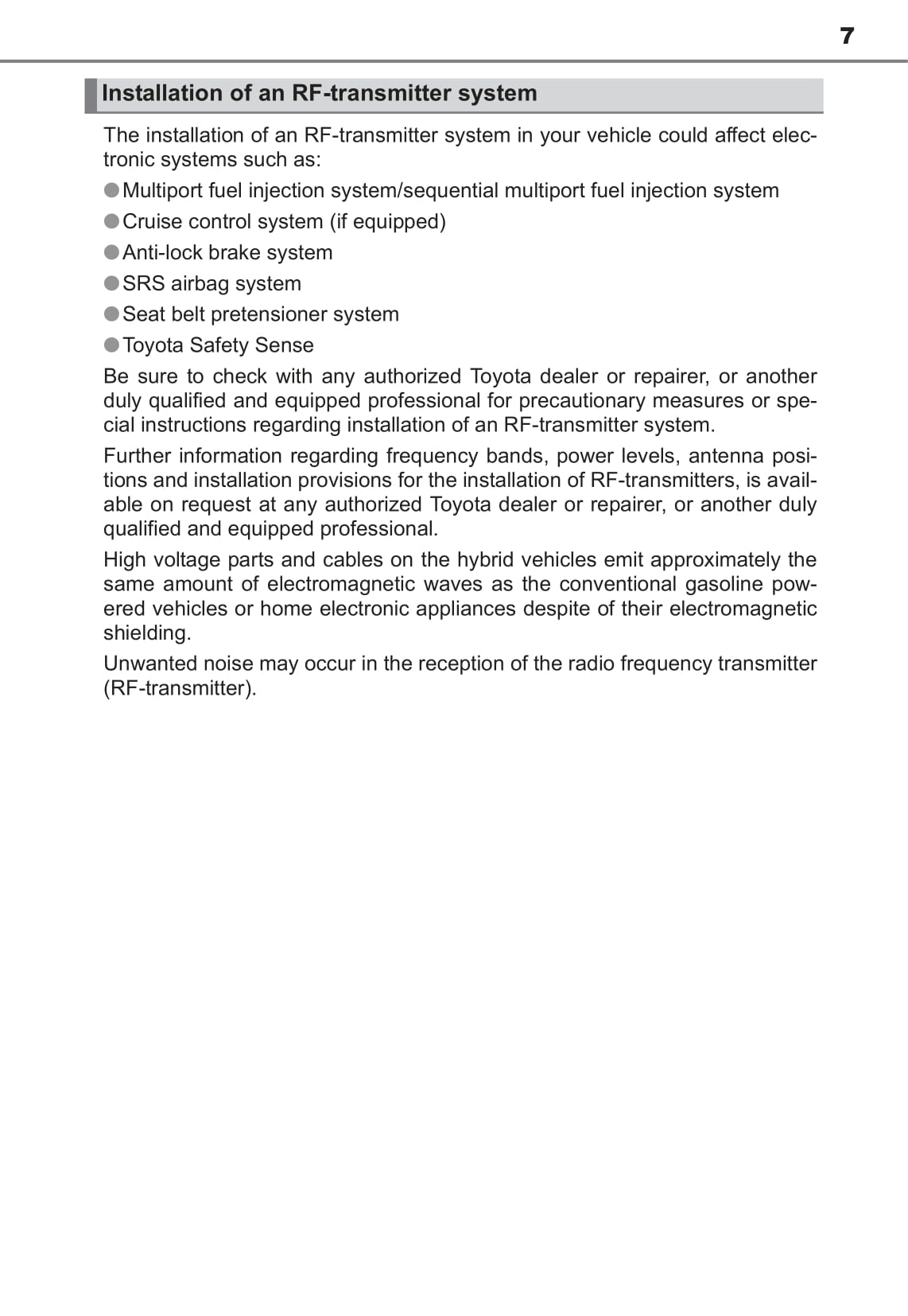 2015 Toyota Yaris Hybrid Bedienungsanleitung | Englisch