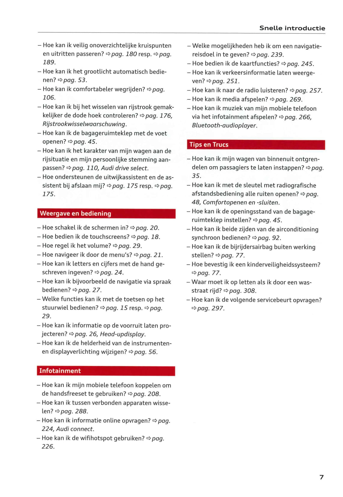 2018-2023 Audi e-tron Bedienungsanleitung | Niederländisch