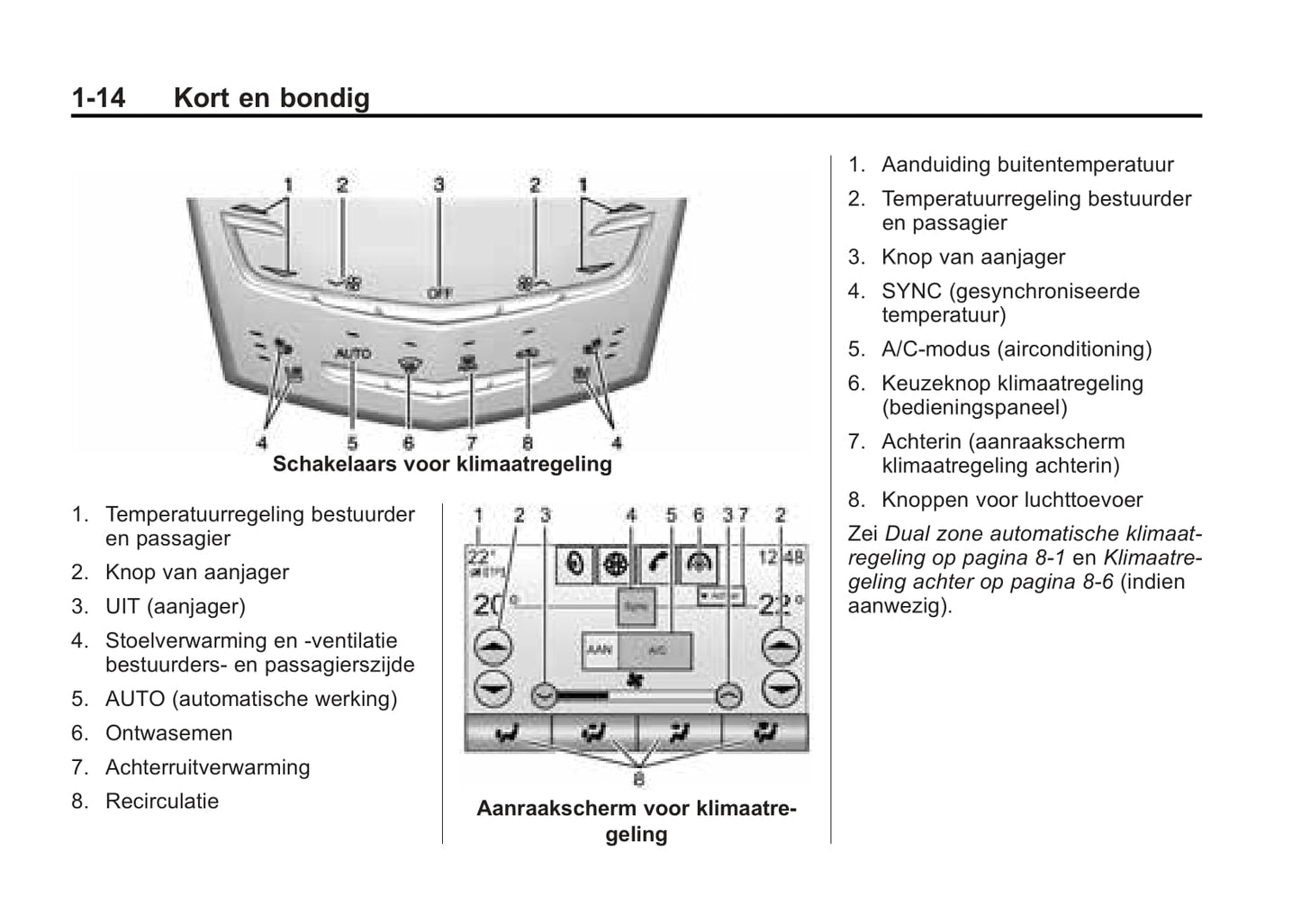 2015-2017 Cadillac SRX Bedienungsanleitung | Niederländisch