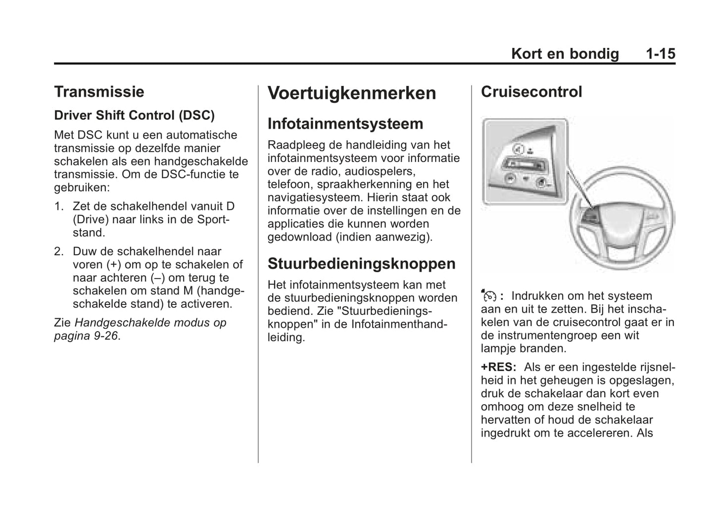 2015-2017 Cadillac SRX Bedienungsanleitung | Niederländisch