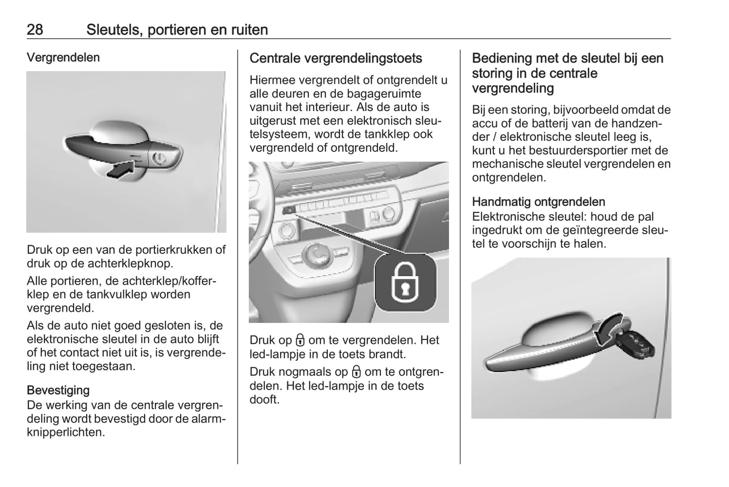 2019-2020 Opel Vivaro Owner's Manual | Dutch