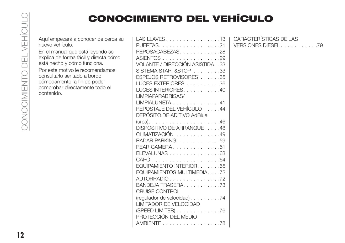 2019-2020 Fiat Talento Gebruikershandleiding | Spaans