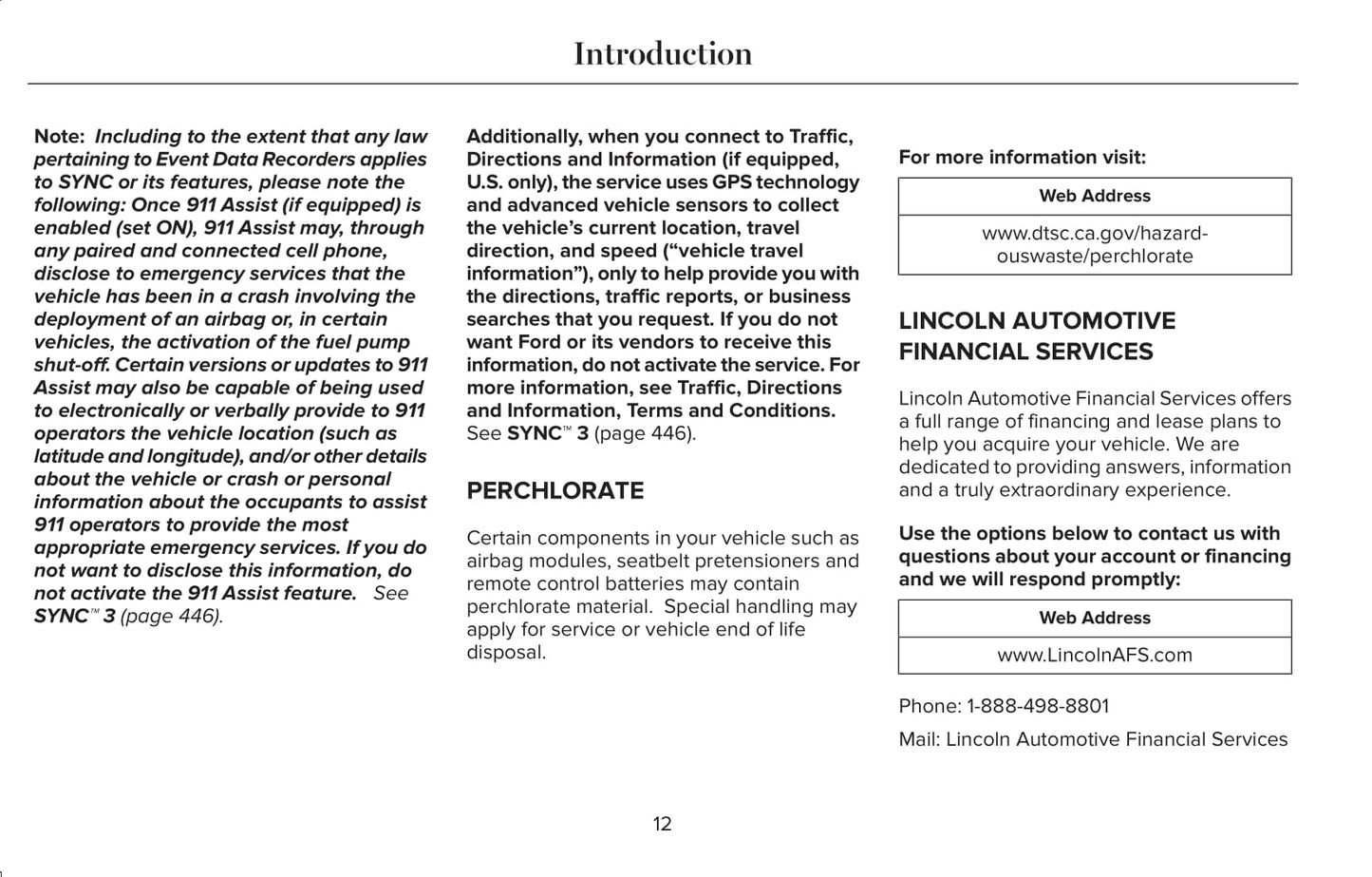 2018-2019 Lincoln Navigator Bedienungsanleitung | Englisch