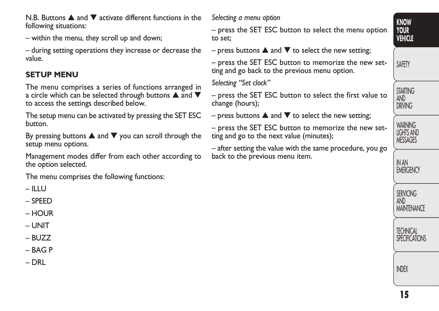 2010-2011 Fiat Doblò Owner's Manual | English