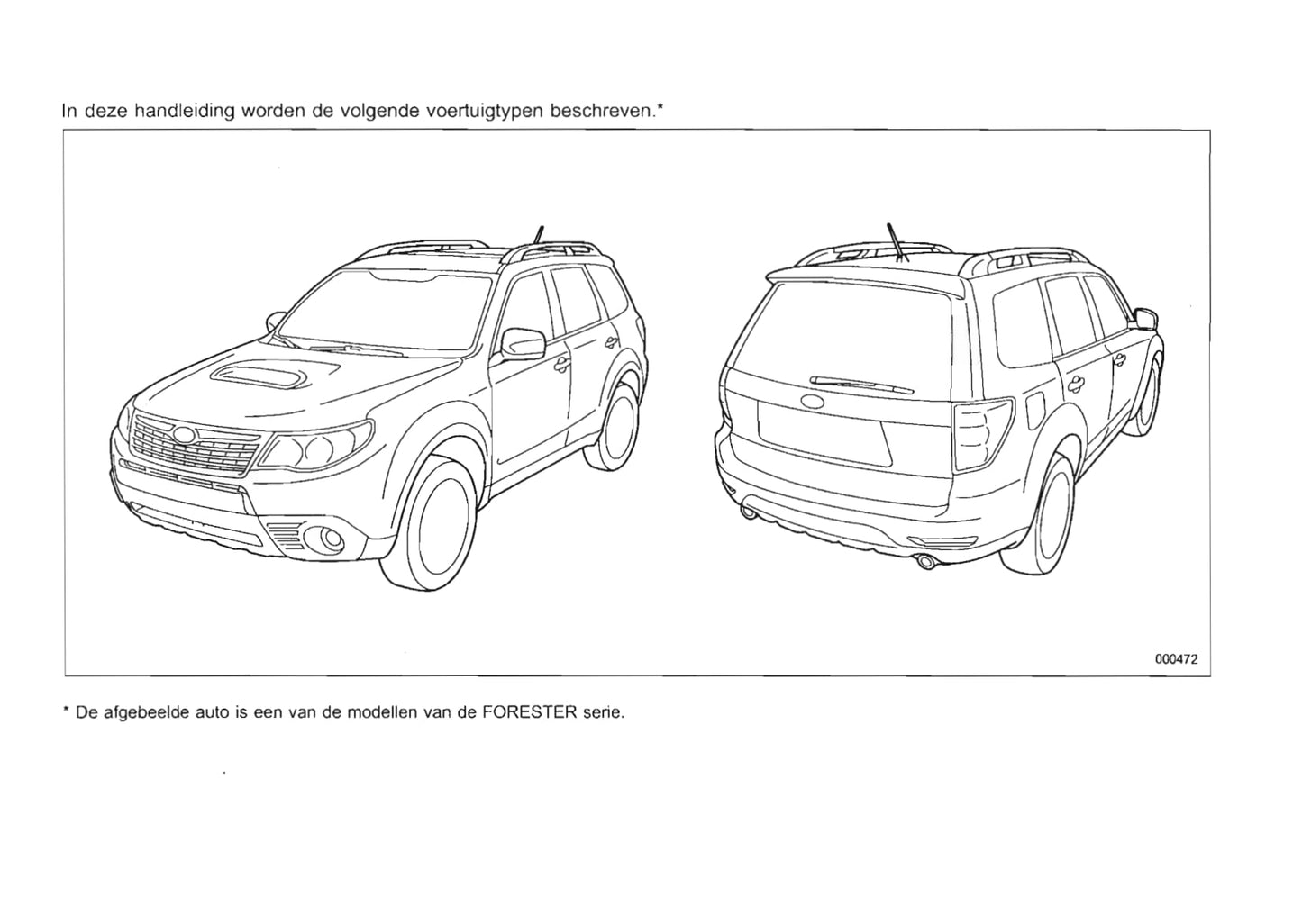 2009-2010 Subaru Forester Owner's Manual | Dutch
