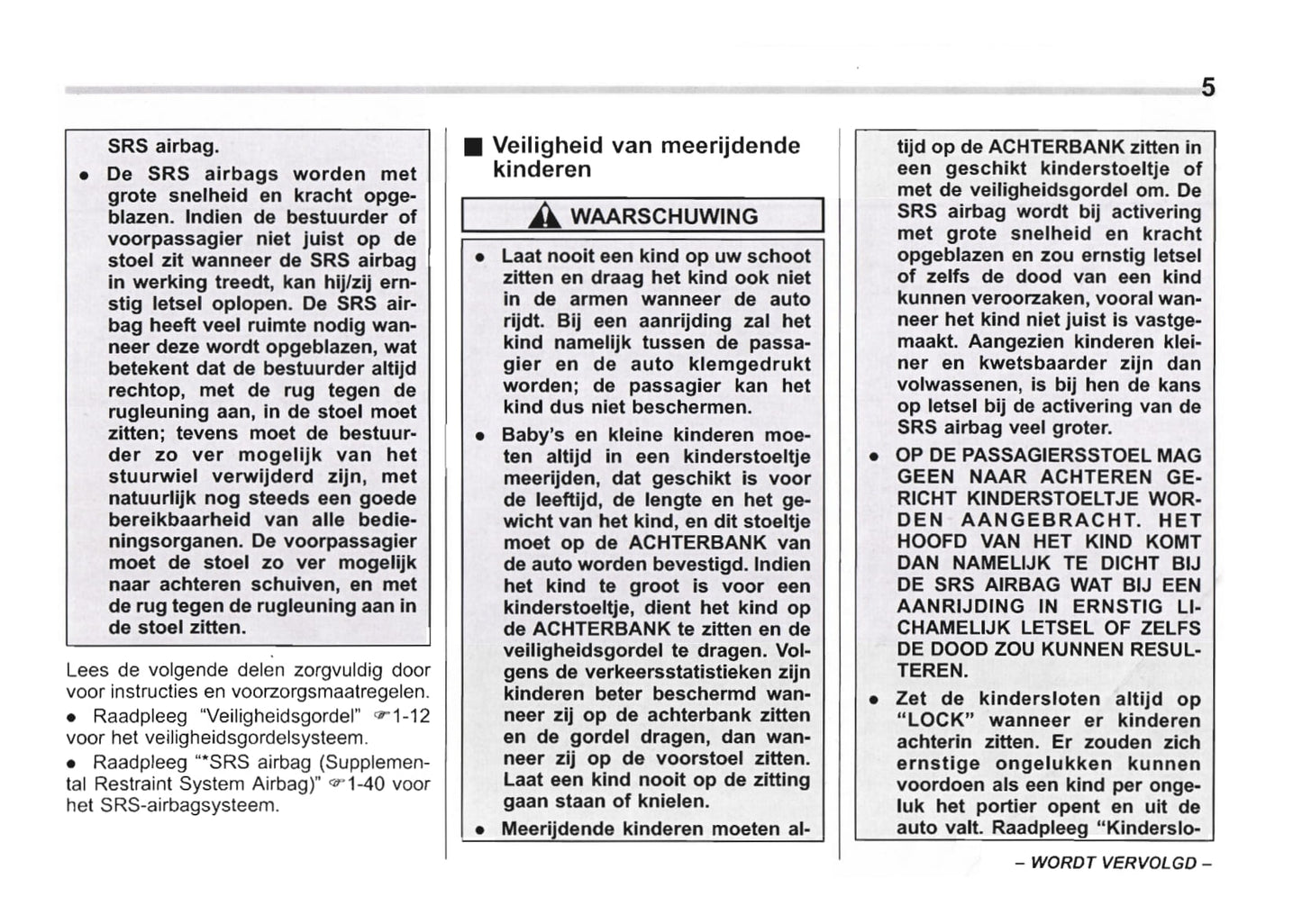2009-2010 Subaru Forester Owner's Manual | Dutch