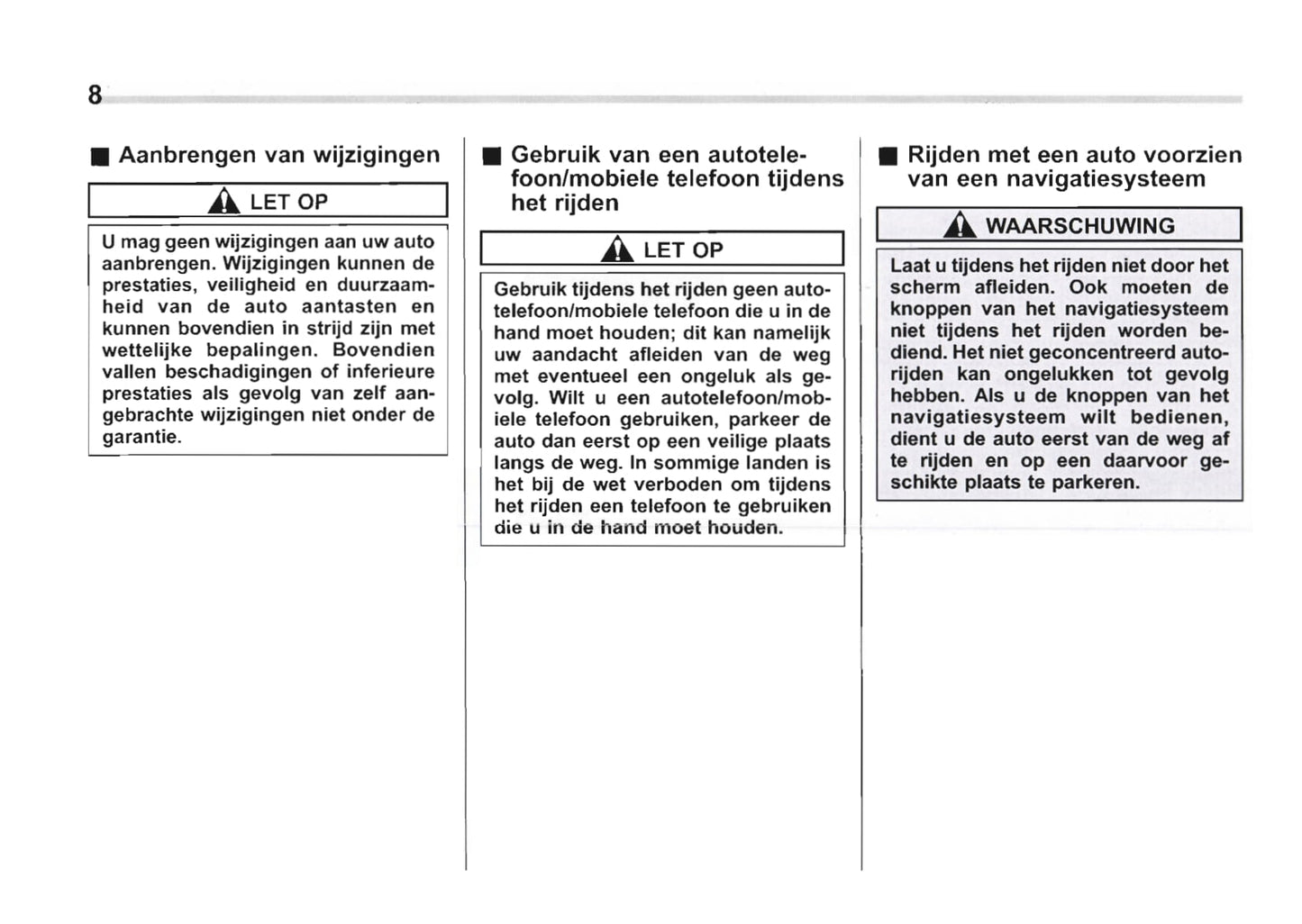2009-2010 Subaru Forester Owner's Manual | Dutch