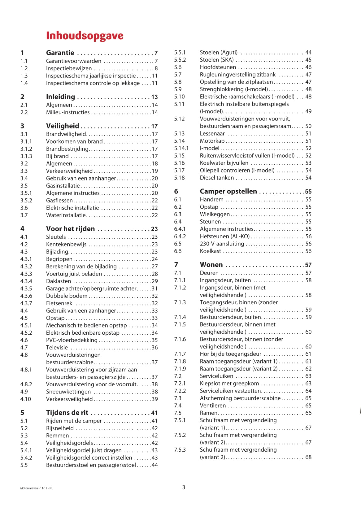 2013 Dethleffs Advantage Owner's Manual | Dutch