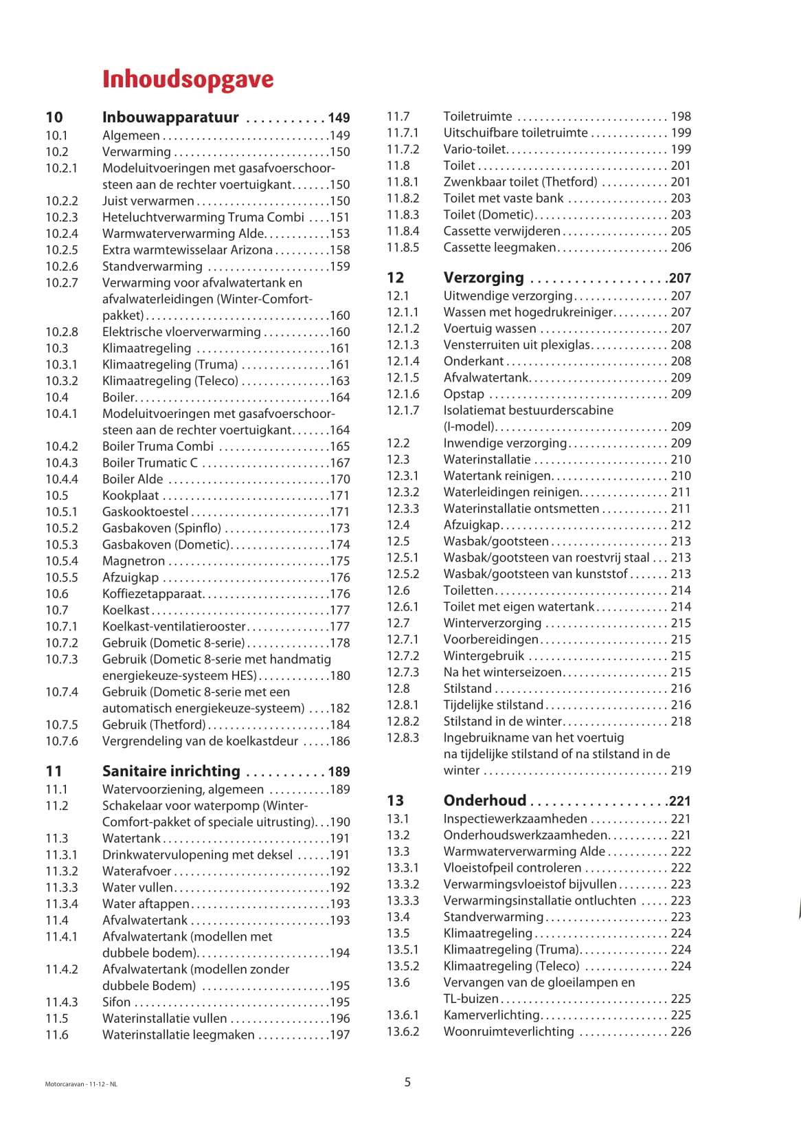 2013 Dethleffs Advantage Owner's Manual | Dutch