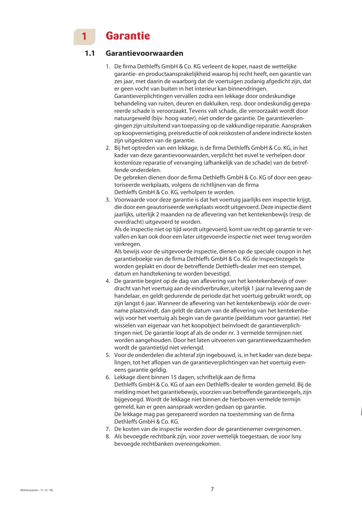 2013 Dethleffs Advantage Owner's Manual | Dutch
