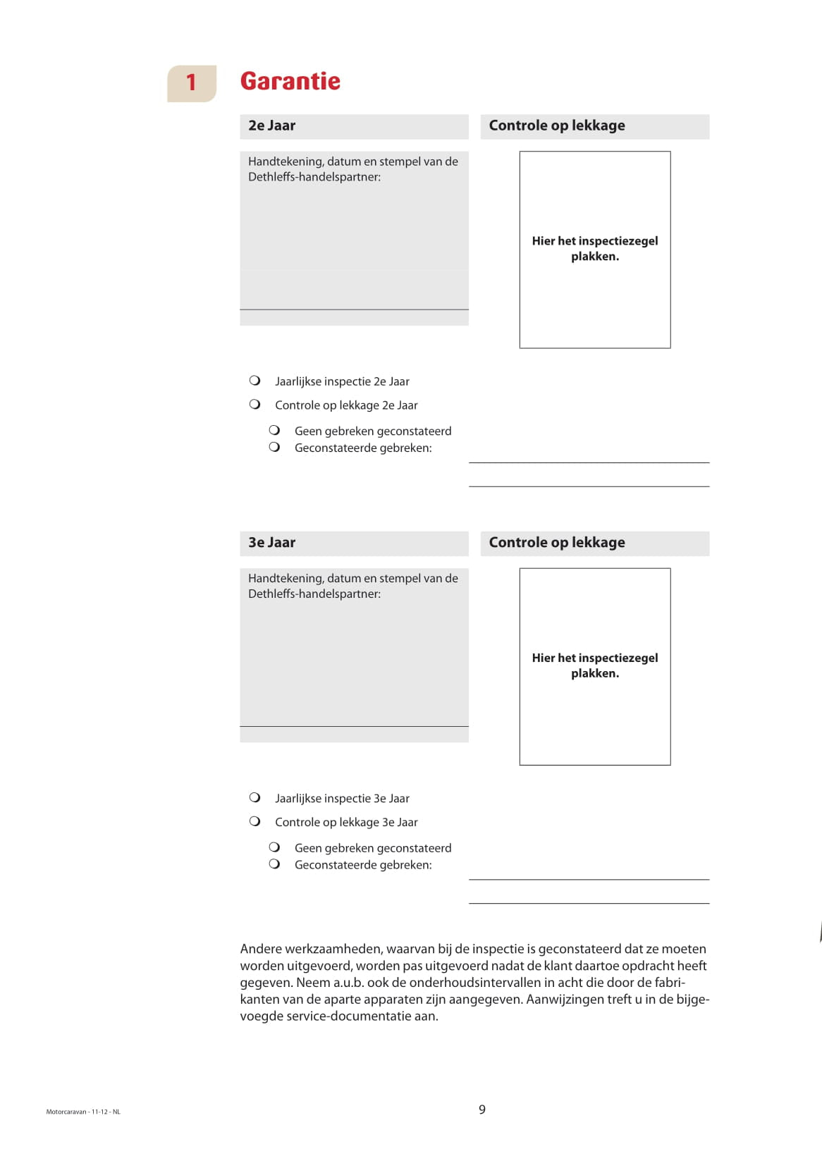 2013 Dethleffs Advantage Owner's Manual | Dutch